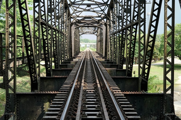 100 years of Khlong Chan Di Steel Railway Bridge  Chawang Nakhon Si Thammarat Thailand