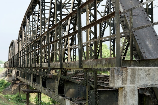 100 years of Khlong Chan Di Steel Railway Bridge  Chawang Nakhon Si Thammarat Thailand