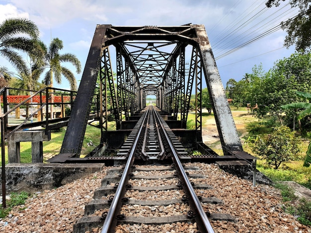 100 years of Khlong Chan Di Steel Railway Bridge  Chawang Nakhon Si Thammarat Thailand