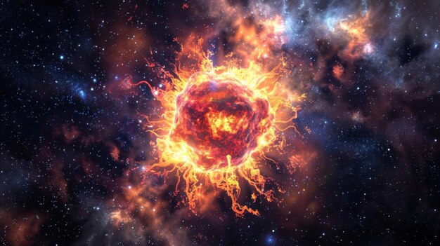 Photo 107 breathtaking 3d cartoon cosmic phenomenon of a newborn star nursery