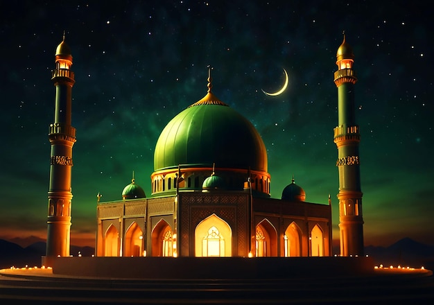 12 Rabi ul Awal Eid Milad un Nabi Islamic background vector Image