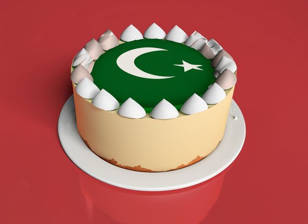 14 august Pakistan independence day Cake