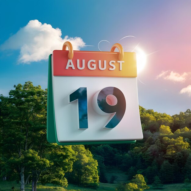 19 august calender icon