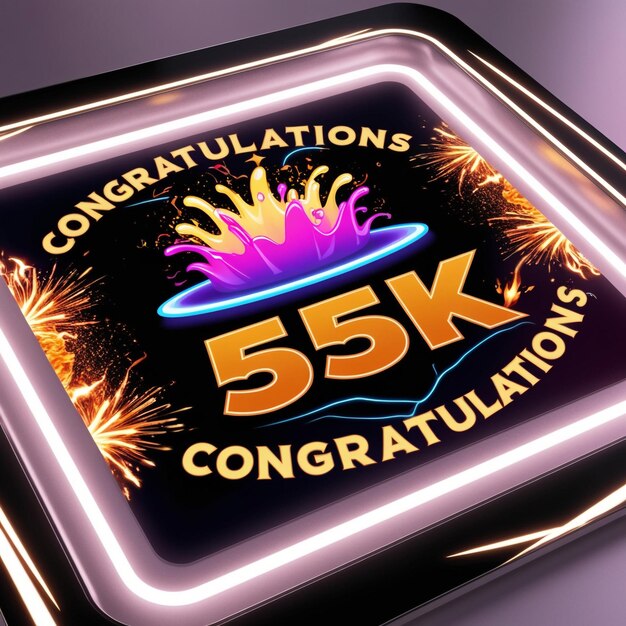 Photo 1k 2k 3k 5k 50k 100k 200k 300k 1m 2m 5m 10m celebration congratulations template fireworks