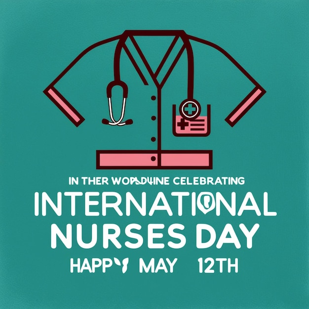 Photo 2 may international nurses day background template nurse dress medical instruments medicine