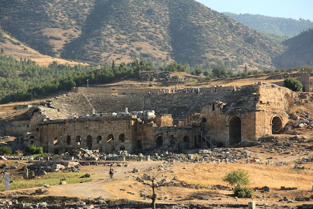 The 20000seat stadium in ancient agora in Hierapolis