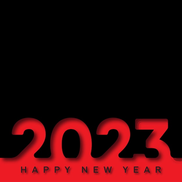 2023 Happy New Year and Merry Christmas card Vector