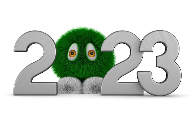 2023 new year Isolated 3D illustration