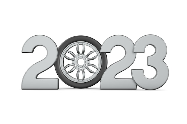 2023 new year Isolated 3D illustration