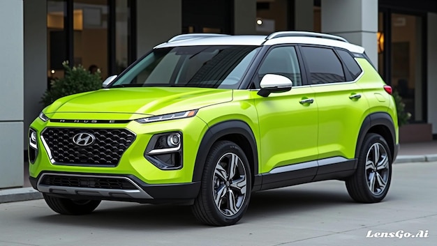 2024 Hyundai Palisade Luxury SUV with Red Accents in Urban Setting