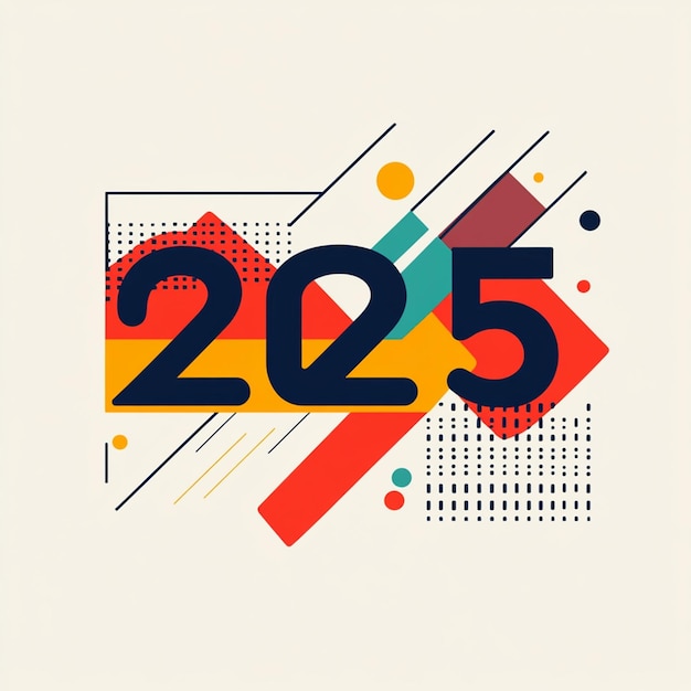 2025 Abstract New Year Design