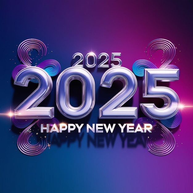 2025 Happy New Year Greeting Card