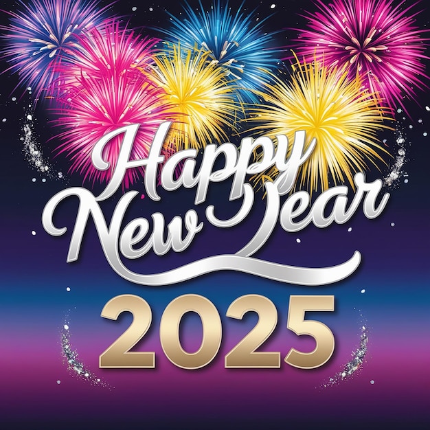 2025 Happy New Year Greeting Card