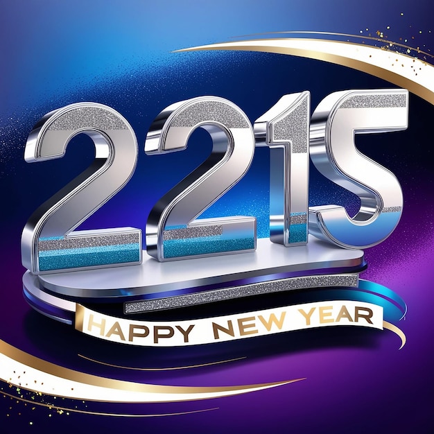 2025 Happy New Year Greeting Card