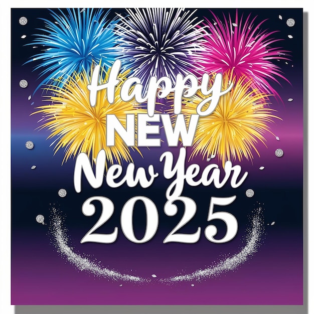 2025 Happy New Year Greeting Card