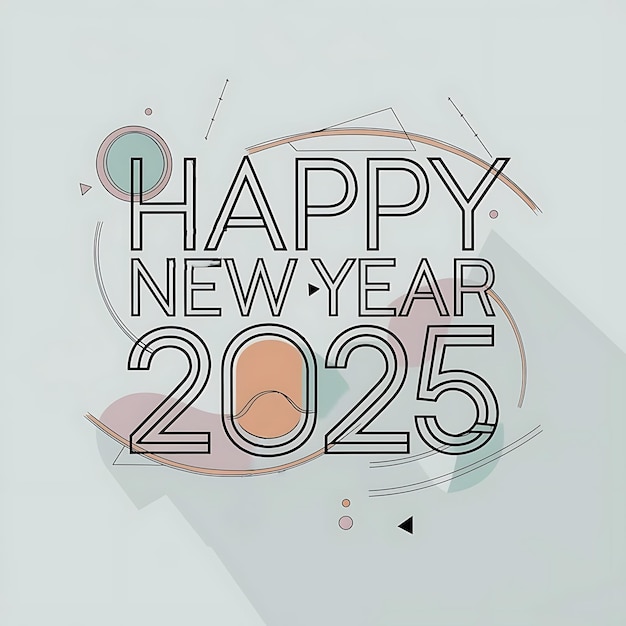 Photo 2025 new years greeting card background