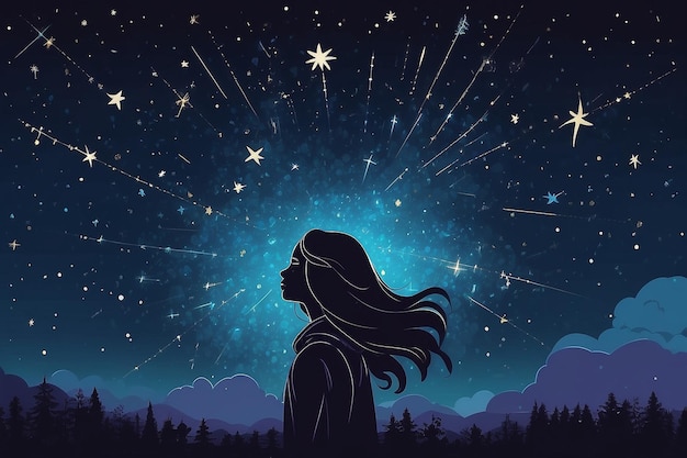 21 Show someone surrounded by a constellation of selflove stars in the night sky