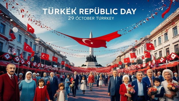 Photo 29 october republic day turkey history celebrations and national pride