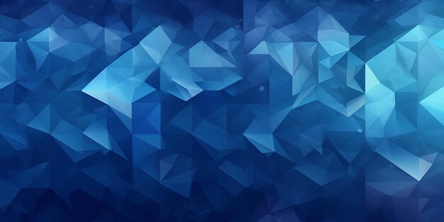 2D Abstract Geometric Background in Blue Tones