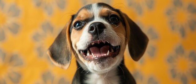 2D Vector Stickers Teenage Beagle Cute Laughing Happy Joyful