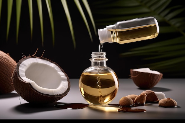 3476 a photo of a coconut oil massage being applied to