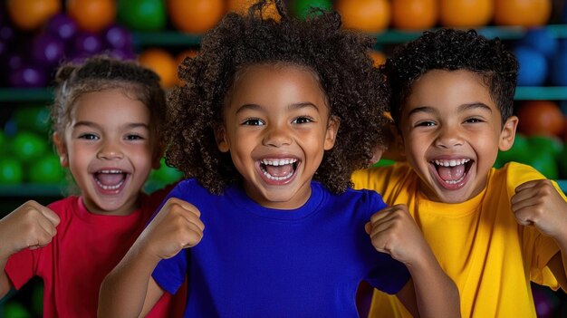 382 Diverse group of children in multicultural dance class