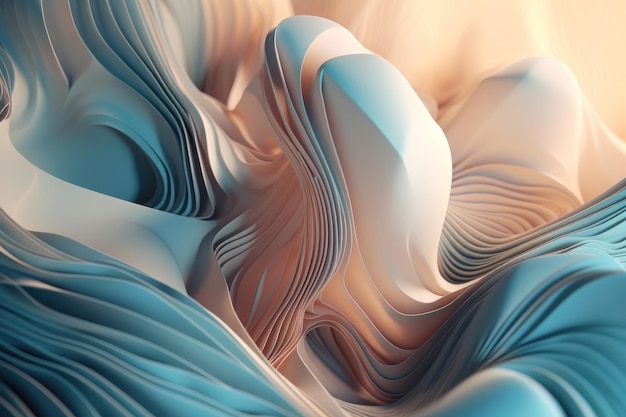 3D Abstract Background AI generated