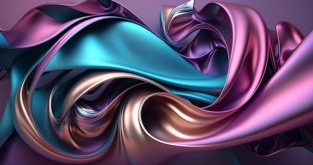 3d abstract and background Colorful Waves wallpapers