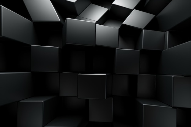 Photo 3d abstract black images background and copy space