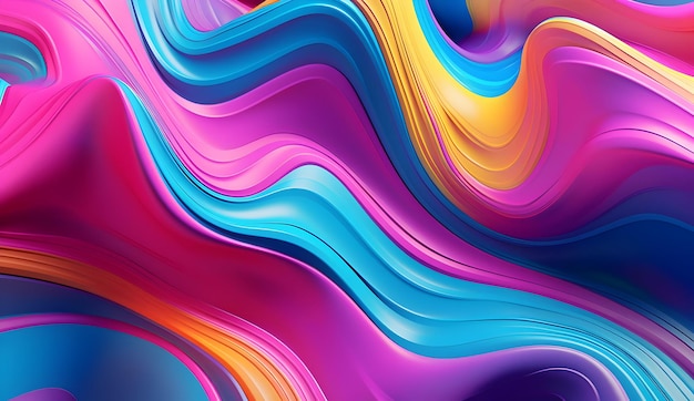 3d abstract fluid illustration background design