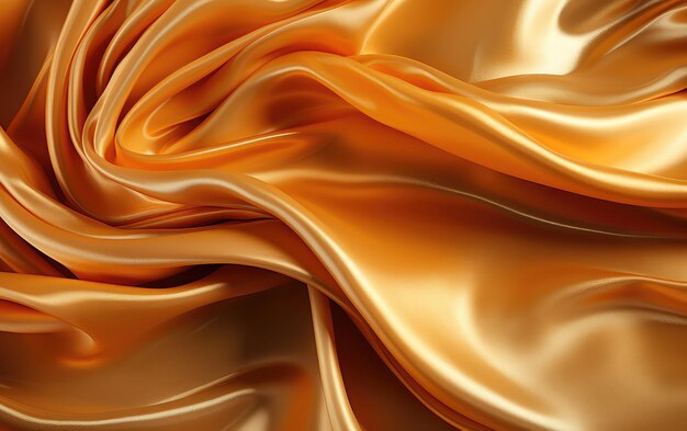 3d abstract golden waves background