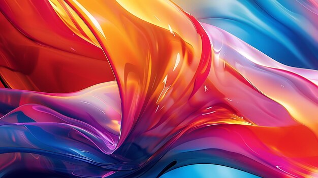 3d abstract modern wave liquid desktop background wallpaper banner