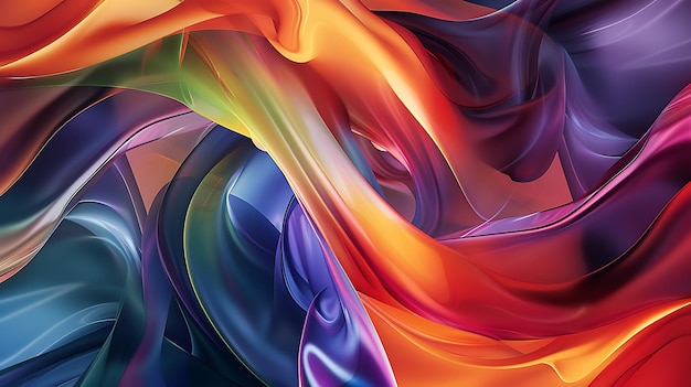 3d abstract modern wave liquid desktop background wallpaper banner