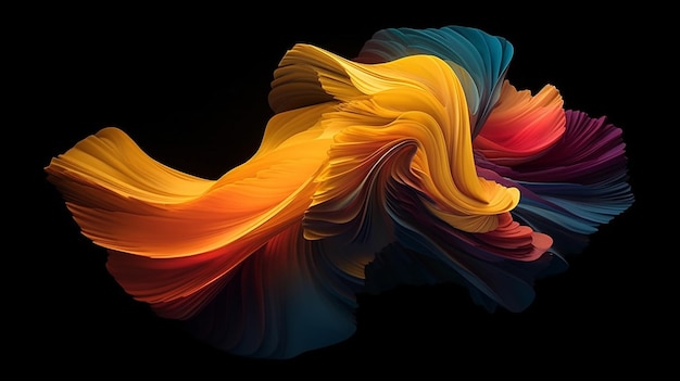 3d abstract multi color smoke background designs