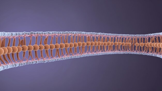 Photo 3d abstract representation of molecular structures and interactions