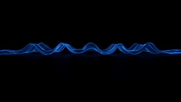 3d abstract technology wave background