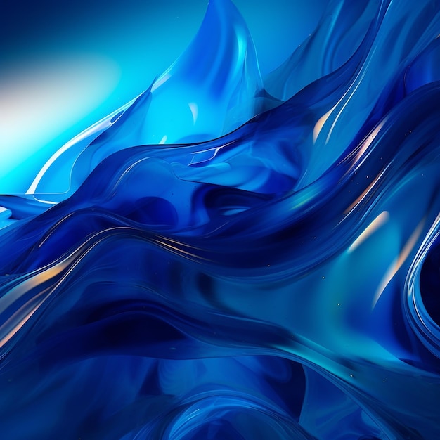 3d abstract water wave blue background wallpaper design