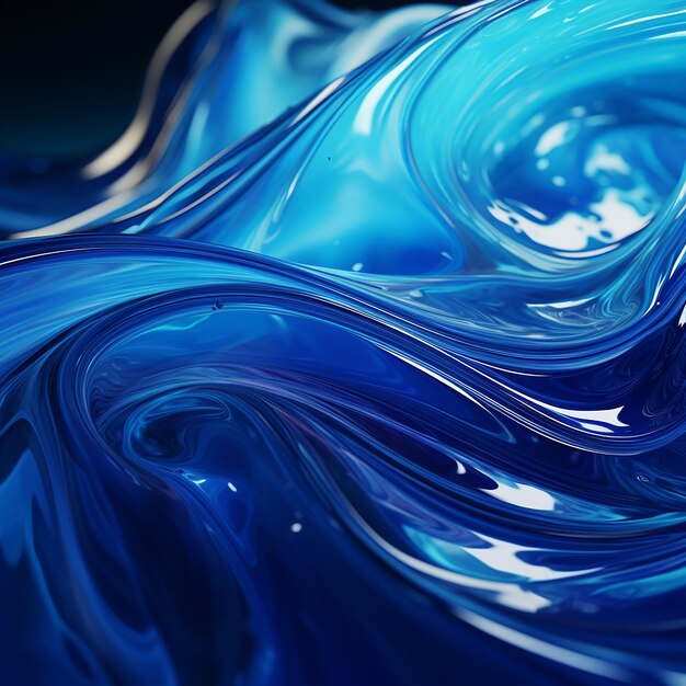 3d abstract water wave blue background wallpaper design