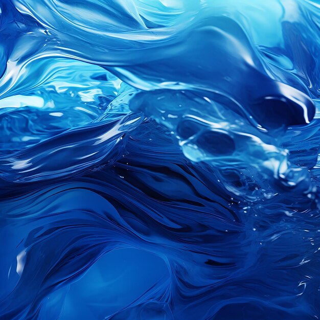 3d abstract water wave blue background wallpaper design