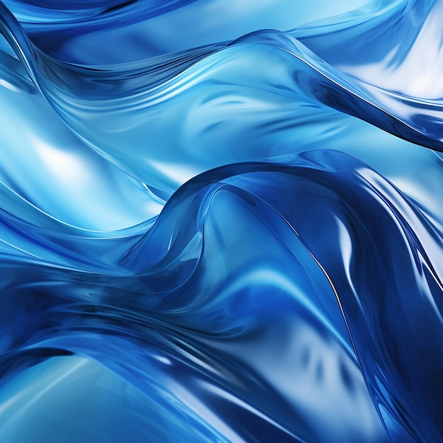 3d abstract water wave blue background wallpaper design