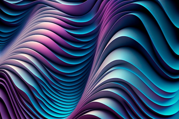 3d abstract wave pattern background