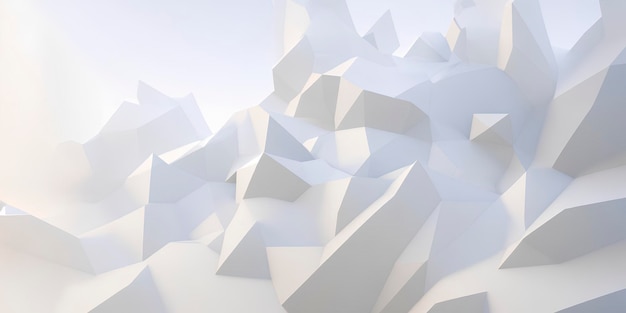 3D abstract white background