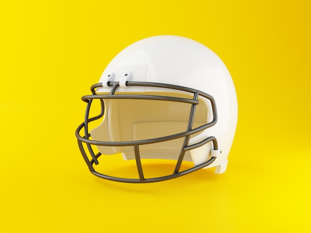 Photo 3d american football helmet. sport concept.