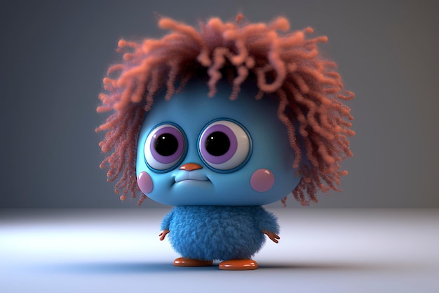 3d animated character, llustration for children, creative ai