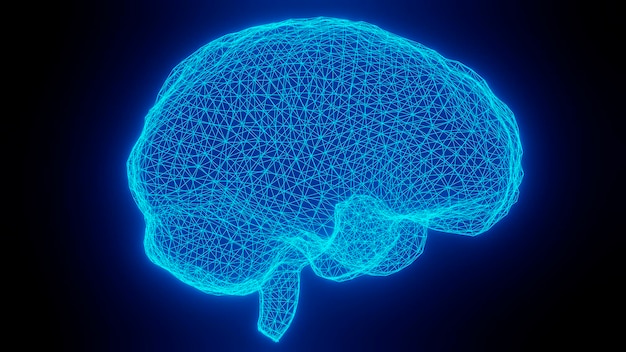 3D Animation Of A Brain