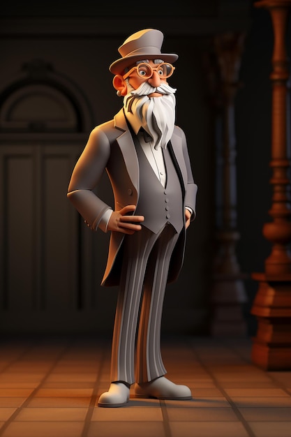 3d architect character