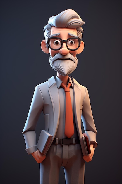 3d architect character