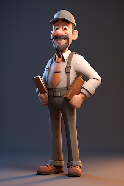 3d architect character