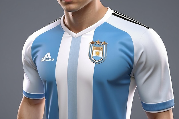 3D Argentina football jersey