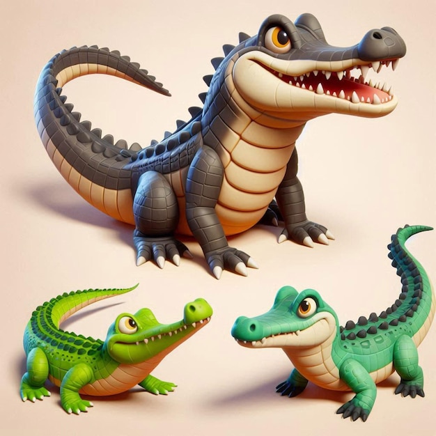 3d asset aligator